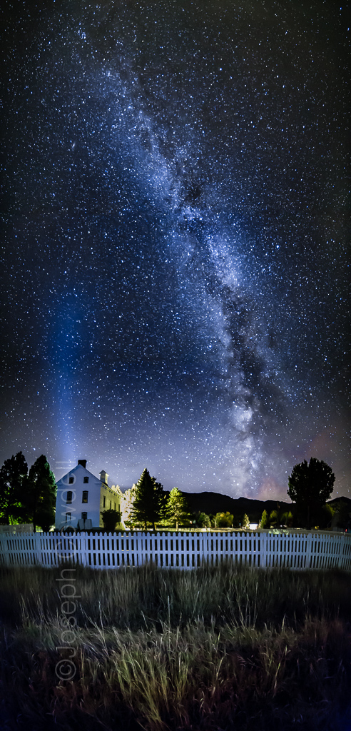 20161004 28107 Pano Pine Valley Chapel Milky Way 2 